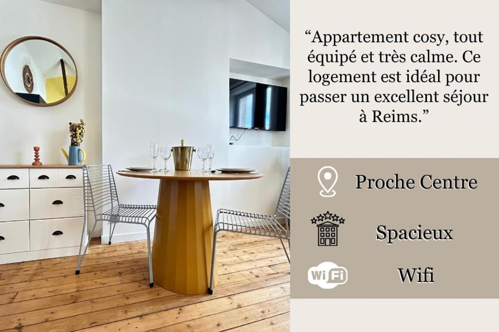 Ete Magnifique T2 Tout Equipe Proche Centre-Ville Reims Exterior photo